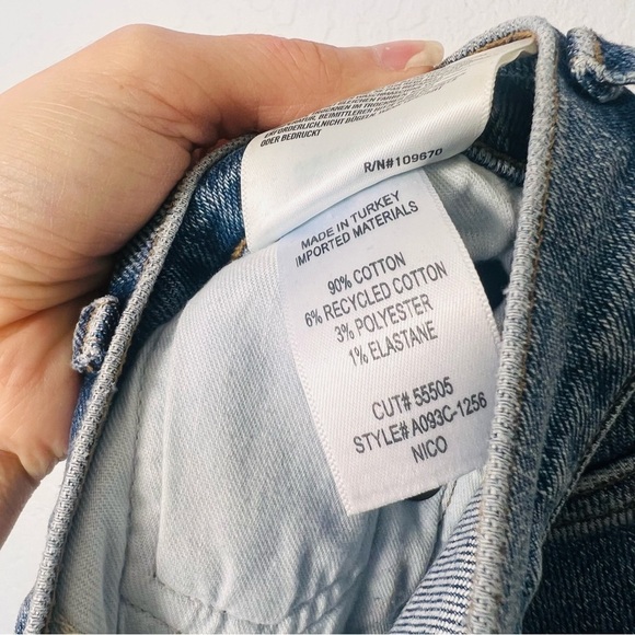 AGOLDE Nico Button Fly High Rise Slim 23 - Picture 8 of 9